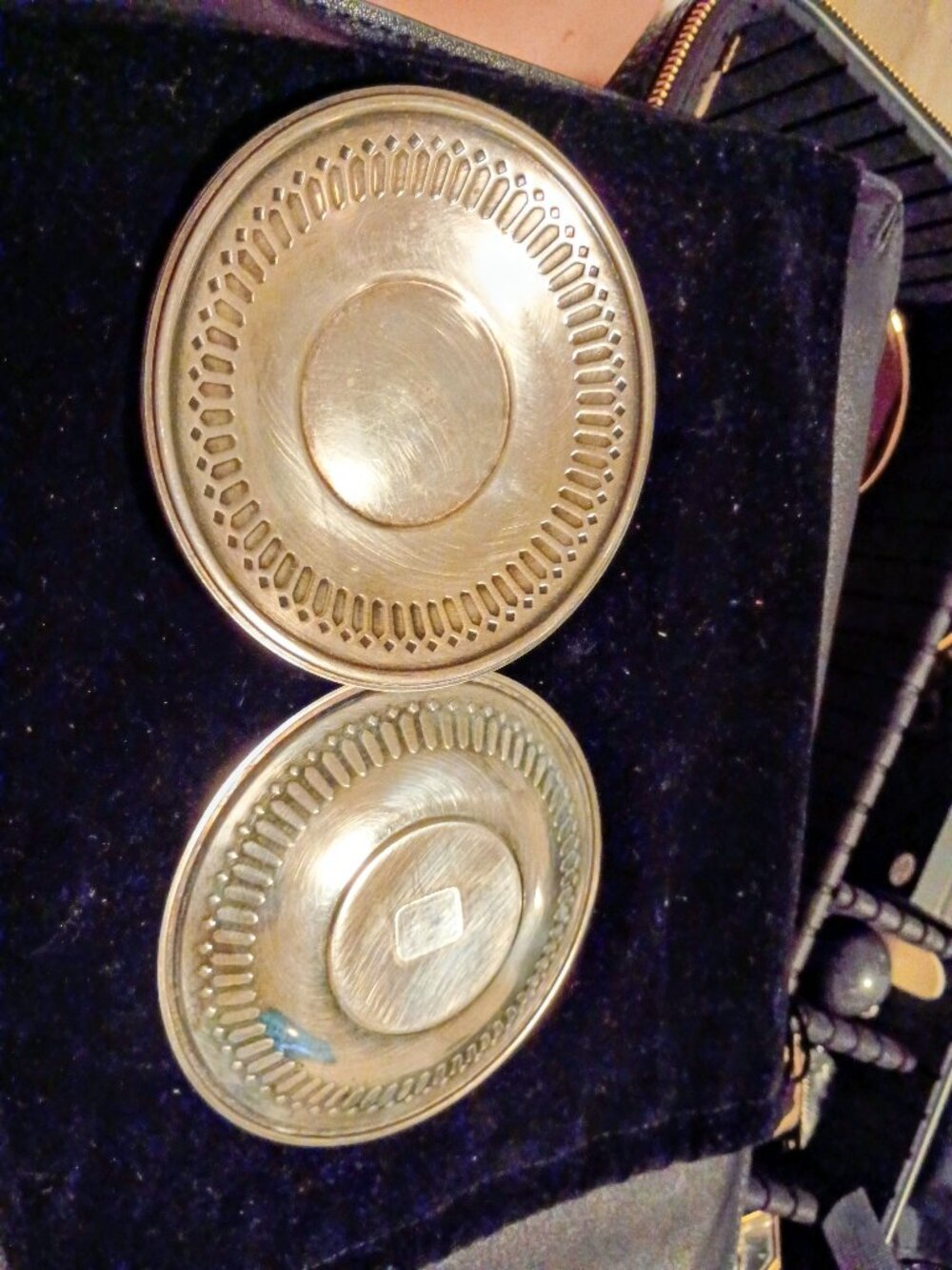 Vintage Silver Plate dishes set of 4 Collectibles